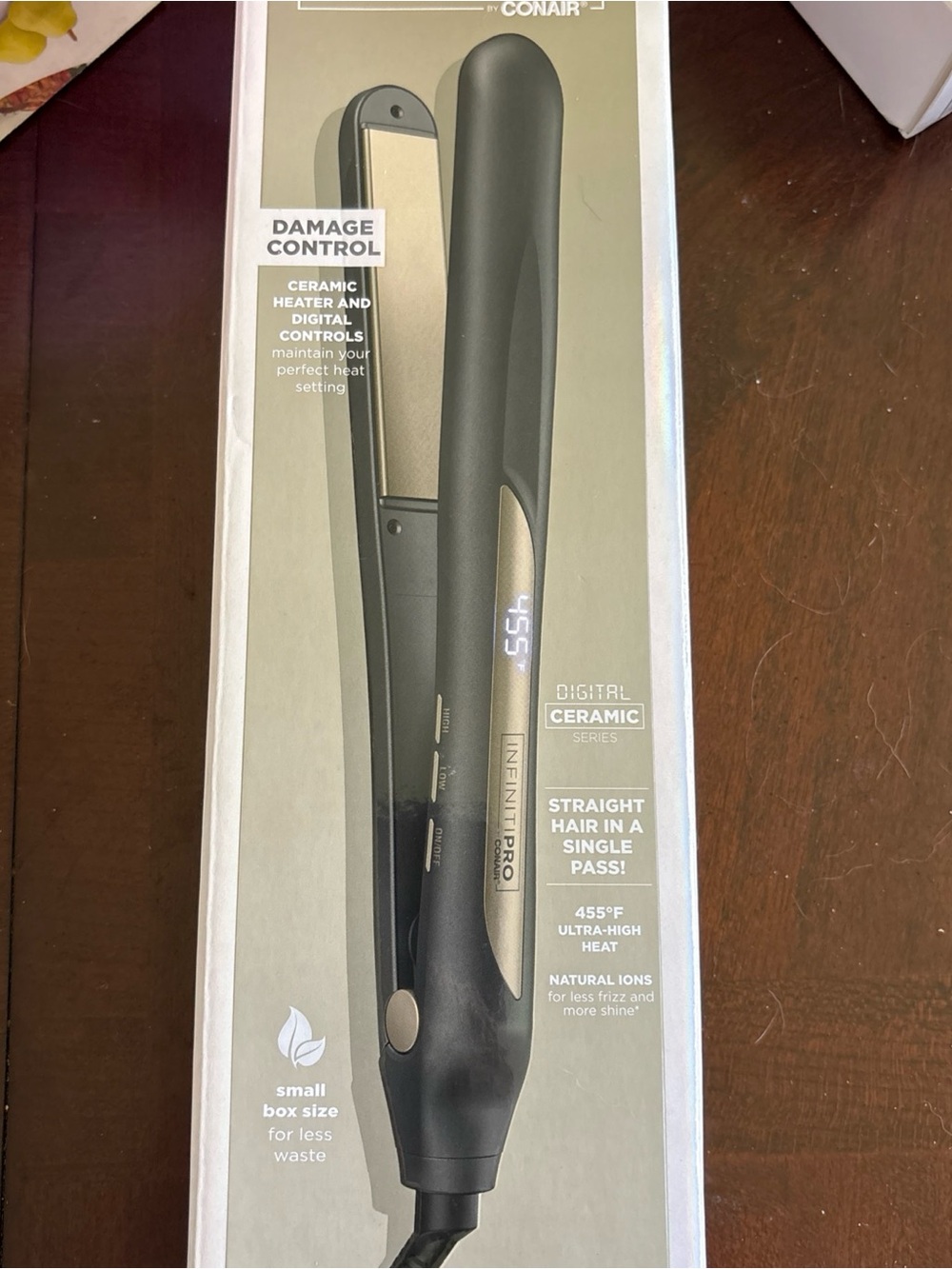 Conair Black & Gold Infinity Pro Digital Ceramic Hair Straightener 1 inch